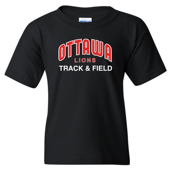 Gildan Youth Lions T&F Printed T-Shirt Thumbnail